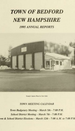 Annual report for the Town of Bedford, New Hampshire 1995_cover