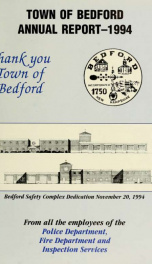 Annual report for the Town of Bedford, New Hampshire 1994_cover