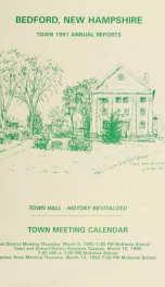 Annual report for the Town of Bedford, New Hampshire 1991_cover