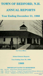 Annual report for the Town of Bedford, New Hampshire 1988_cover