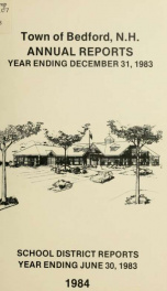 Annual report for the Town of Bedford, New Hampshire 1983_cover