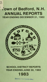 Annual report for the Town of Bedford, New Hampshire 1982_cover