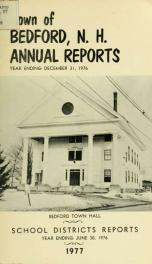 Annual report for the Town of Bedford, New Hampshire 1976_cover