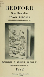 Annual report for the Town of Bedford, New Hampshire 1971_cover