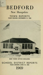 Annual report for the Town of Bedford, New Hampshire 1968_cover