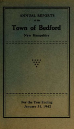 Annual report for the Town of Bedford, New Hampshire 1942_cover