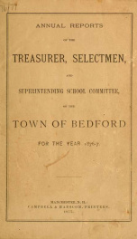 Annual report for the Town of Bedford, New Hampshire 1877_cover