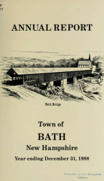 Annual report of the Town of Bath, New Hampshire 1988_cover