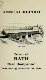 Annual report of the Town of Bath, New Hampshire 1984_cover