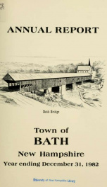 Annual report of the Town of Bath, New Hampshire 1982_cover