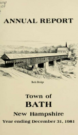 Annual report of the Town of Bath, New Hampshire 1981_cover