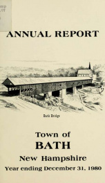 Annual report of the Town of Bath, New Hampshire 1980_cover