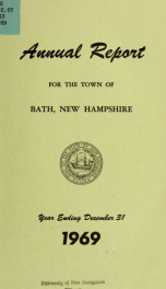 Annual report of the Town of Bath, New Hampshire 1969_cover