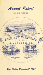 Annual report of the Town of Bath, New Hampshire 1964_cover