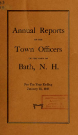 Annual report of the Town of Bath, New Hampshire 1935_cover