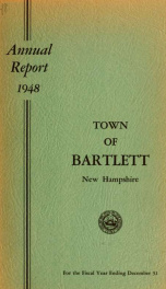 Annual report Town of Bartlett, New Hampshire 1948_cover