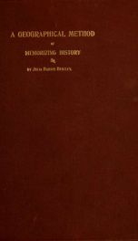 Ancient history, literature and art. Topically arranged with references embracing a geographical method of memorizing history_cover