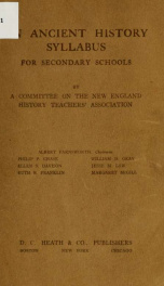 An ancient history syllabus for secondary schools_cover
