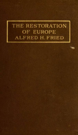 The restoration of Europe_cover
