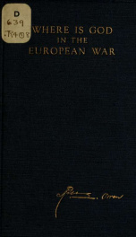 Where is God in the European war_cover
