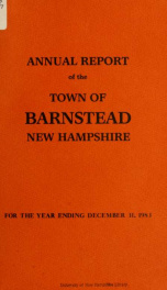 Annual reports of the Town of Barnstead, New Hampshire 1983_cover