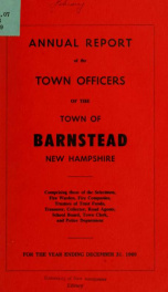 Annual reports of the Town of Barnstead, New Hampshire 1969_cover