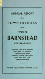 Annual reports of the Town of Barnstead, New Hampshire 1964_cover