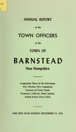 Annual reports of the Town of Barnstead, New Hampshire 1961_cover