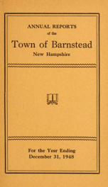 Annual reports of the Town of Barnstead, New Hampshire 1948_cover