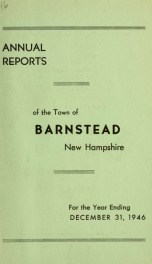 Annual reports of the Town of Barnstead, New Hampshire 1946_cover