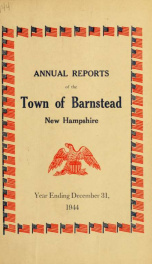 Annual reports of the Town of Barnstead, New Hampshire 1944_cover