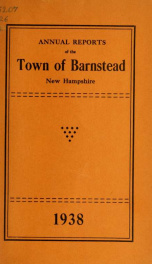 Annual reports of the Town of Barnstead, New Hampshire 1938_cover