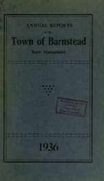 Annual reports of the Town of Barnstead, New Hampshire 1936_cover