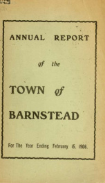 Annual reports of the Town of Barnstead, New Hampshire 1906_cover
