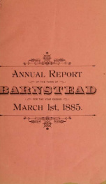 Annual reports of the Town of Barnstead, New Hampshire 1885_cover
