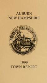 Annual reports of the Town of Auburn, New Hampshire 1999_cover