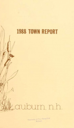 Annual reports of the Town of Auburn, New Hampshire 1988_cover