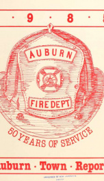 Annual reports of the Town of Auburn, New Hampshire 1985_cover