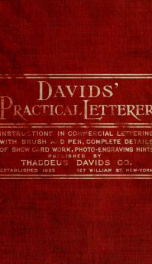 Davids' practical letterer; instructions in commercial lettering with brush or pen_cover