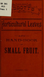 Hand book of small fruit_cover