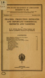 Peaches: production, estimates and important commercial districts and varieties_cover