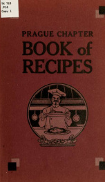 Prague chapter book of recipes, 1922 .._cover