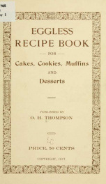 Eggless recipe book for cakes, cookies, muffins, and desserts_cover