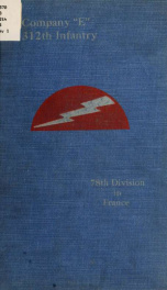 Company "E," 312th infantry_cover