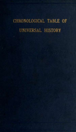 A chronological table of universal history_cover