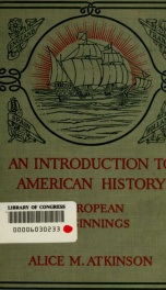 An introduction to American history; European beginnings_cover