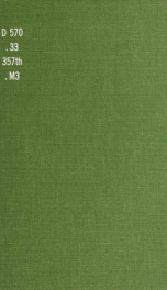 History of "M" Company, 357th Infantry--1917-1919 .._cover