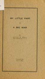 My little part in a big war_cover