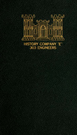 History of Company "E," 303d Engineers of the 78th Division, 1917-1919_cover