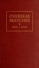 Overseas sketches; being a journal of my experiences in service with the American Red Cross in France_cover